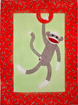 Sock Monkey Baby Quilt